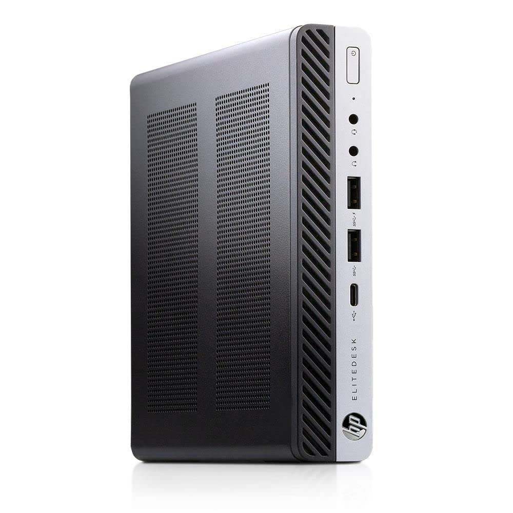 HP EliteDesk 800 G3 Mini Desktop PC High Performance Intel i5-6500 up to 3.60GHz 16GB 256GB NVMe SSD Built-in AX200 Wi-Fi 6 BT Wireless Keyboard and Mouse Win10 Pro (Renewed)