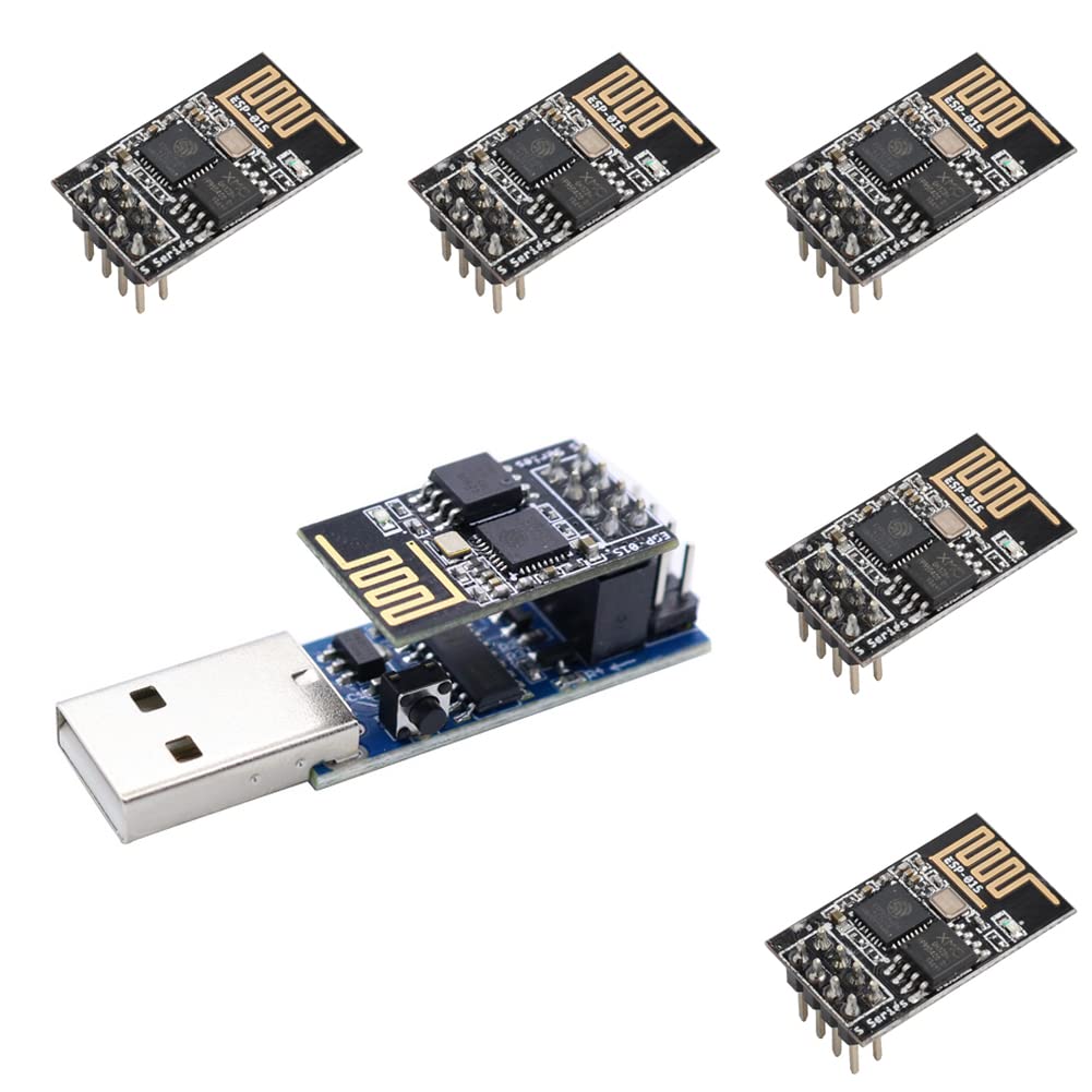 Bundle of USB to ESP8266 ESP-01 ESP-01S Prog WiFi Programmer + ESP8266 ESP-01S 4MB Module