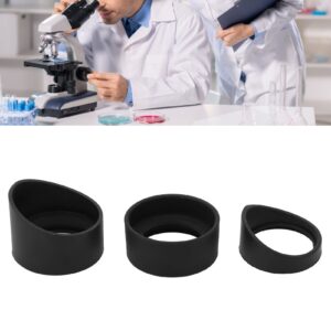 3pcs Rubber Eye Cover Guards Binocular Microscope Eyepiece Eye Cups for 32 to 35mm for AmScope SW ZM Microscope