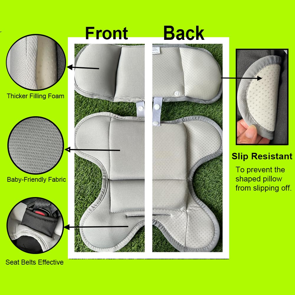 AICTIMO Head and Body Support Pillow Compatible with Doona Car Seat Strollers,Stroller Cushion