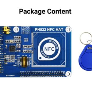 Waveshare PN532 NFC HAT Compatible with Raspberry Pi with I2C / SPI/UART Interface Comes with Online User Manual