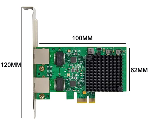 Dual-Port 2.5GBase-T PCIe Network Adapter RTL8125B 2500/1000/100Mbps PCI Express Gigabit Ethernet NIC Card RJ45 LAN Controller