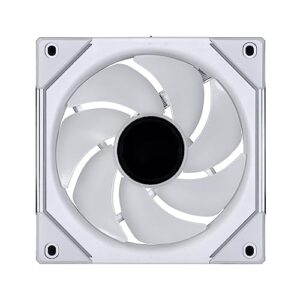 Lian Li UNI Fan SL-Infinity 120-Triple Pack-ARGB Fan-Infinity Mirror-Daisy-Chain Design-Customizable Lighting Effects-One Cable Connection-with Controller-White-(UF-SLIN120-3W)