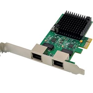 Dual-Port 2.5GBase-T PCIe Network Adapter RTL8125B 2500/1000/100Mbps PCI Express Gigabit Ethernet NIC Card RJ45 LAN Controller