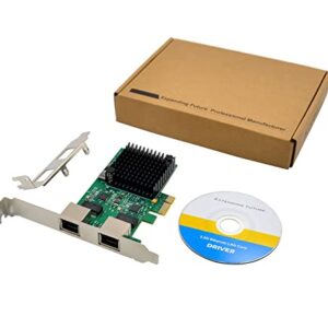 Dual-Port 2.5GBase-T PCIe Network Adapter RTL8125B 2500/1000/100Mbps PCI Express Gigabit Ethernet NIC Card RJ45 LAN Controller