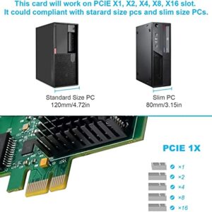 Dual-Port 2.5GBase-T PCIe Network Adapter RTL8125B 2500/1000/100Mbps PCI Express Gigabit Ethernet NIC Card RJ45 LAN Controller