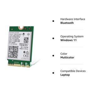 Intel AX210 Tri-Band Wi-Fi 6E Bluetooth 5.3 Network Card for Notebook