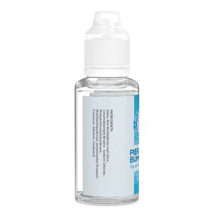 Dr. Piercing Aftercare Keloid Drops – Non-Greasy Saline Solution for Keloid Bump Removal for Piercings - Reduce Appearance of Nose Piercing Bump, Nose Ear Lip Belly (15 mL)