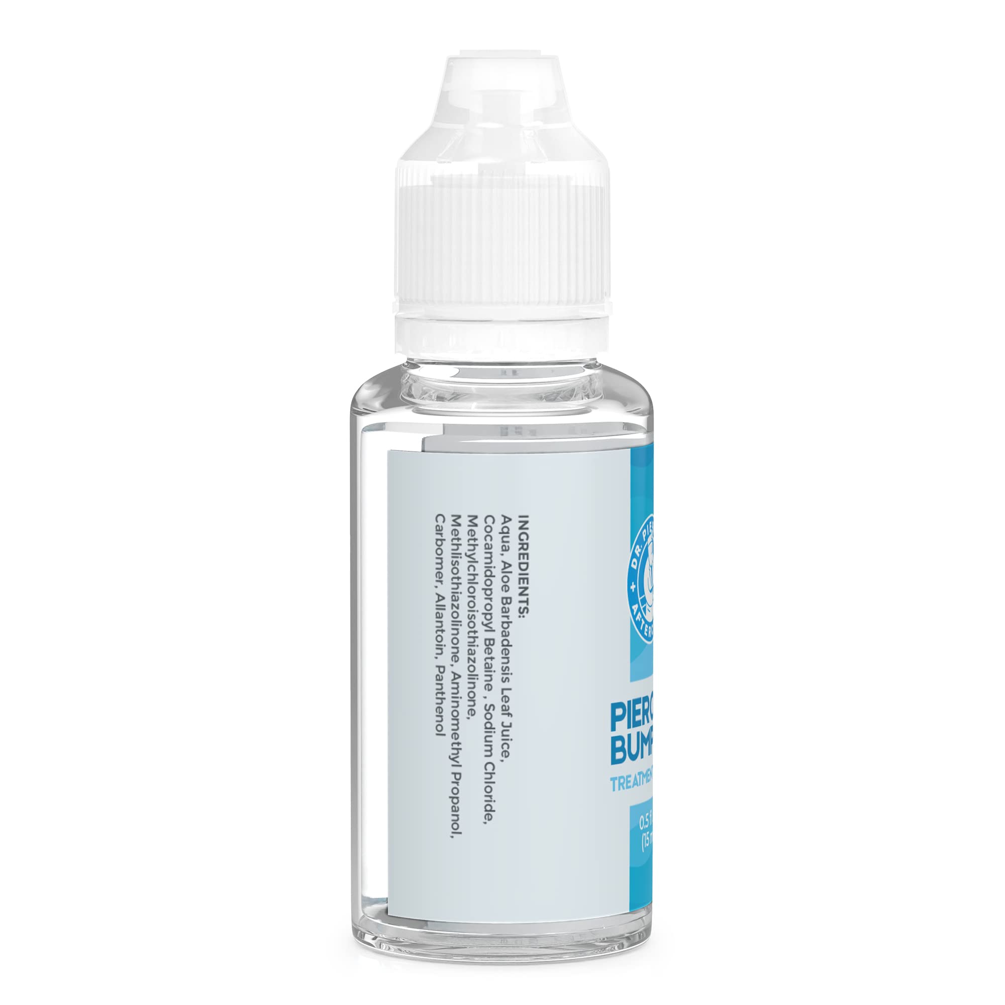 Dr. Piercing Aftercare Keloid Drops – Non-Greasy Saline Solution for Keloid Bump Removal for Piercings - Reduce Appearance of Nose Piercing Bump, Nose Ear Lip Belly (15 mL)