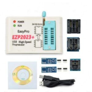 yesyZX WellieSTR 1 Set (EZP2023 with 5 adapters) EZP2023 High-Speed USB SPI Programmer EZP 2023 Support 24 25 93 95 EEPROM 25 Flash BIOS Chip Better Than EZP2019