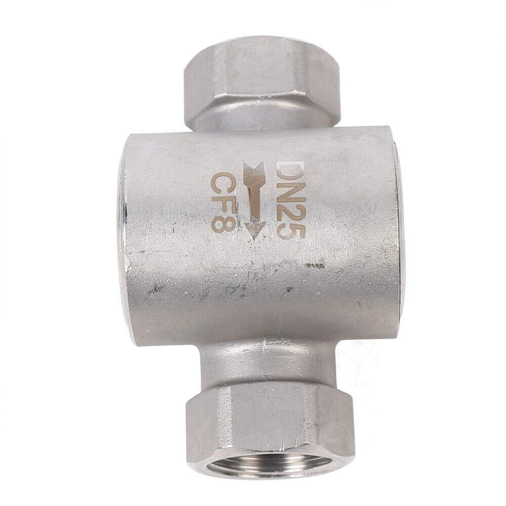 Sight Water Flow Indicator with Plastic Impeller, 1" NPT Female Thread Stainless Steel 304 Sight Water Flow Indicator