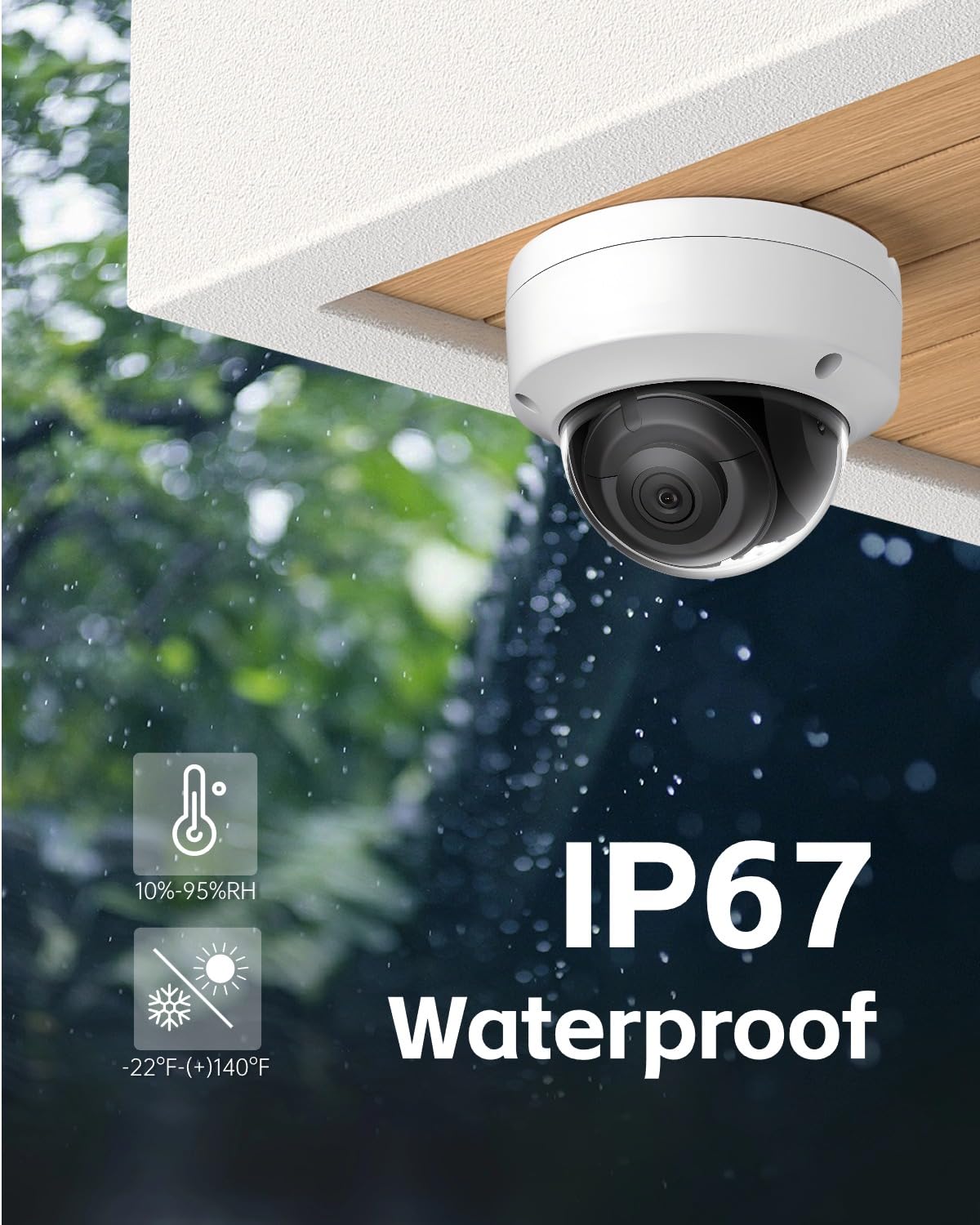 DS-2CD2183G2-I 2.8mm HIK 4K 8MP AcuSense PoE Fixed Dome IP Camera Outdoor Indoor with Human/Vehicle Detection, 120dB WDR, H.265+, 98ft IR Night Vision, Compatible with HIK NVR/Hik-Connect APP