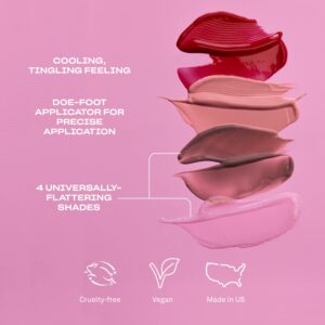 BABE ORIGINAL Glow Plumping Lip Jelly For Thicker Lips - High Shine Lip Gloss for Moisturizing, Hydrating and Soothing Lips, Blush