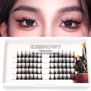 kissnowy manga lashes natural look, single individual lashes wispy cluster lashes extension for cosplay japanese anime makeup false lashes (b-03)