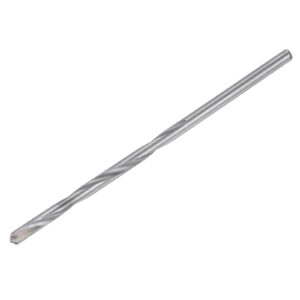 uxcell 4mm cutting dia cemented carbide twist extra long drill bit with round straight shank for hardened steel stainless steel, 100mm length