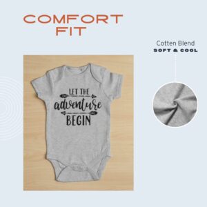 Pregnancy Gift Est 2023 - New Mom and Dad Est 2023 11 oz Mug Set with "Let The Adventure Begin" Romper (0-3 Months) - Top Mom and Dad Gift Set for New and Expecting Parents to Be - Baby Shower