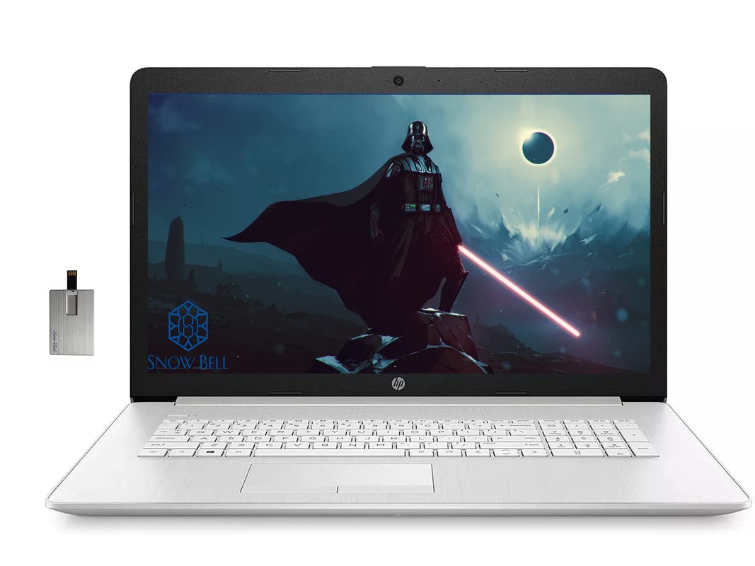 HP 2022 17.3" FHD IPS Laptop, 11th Gen Intel Core i5-1135G7(Beats i7-1065G7), 16GB RAM, 512GB PCIe SSD, Backlit Keyboard, Intel Iris Xe Graphics, HD Webcam, Windows 11 Pro, Silver, 32GB USB Card