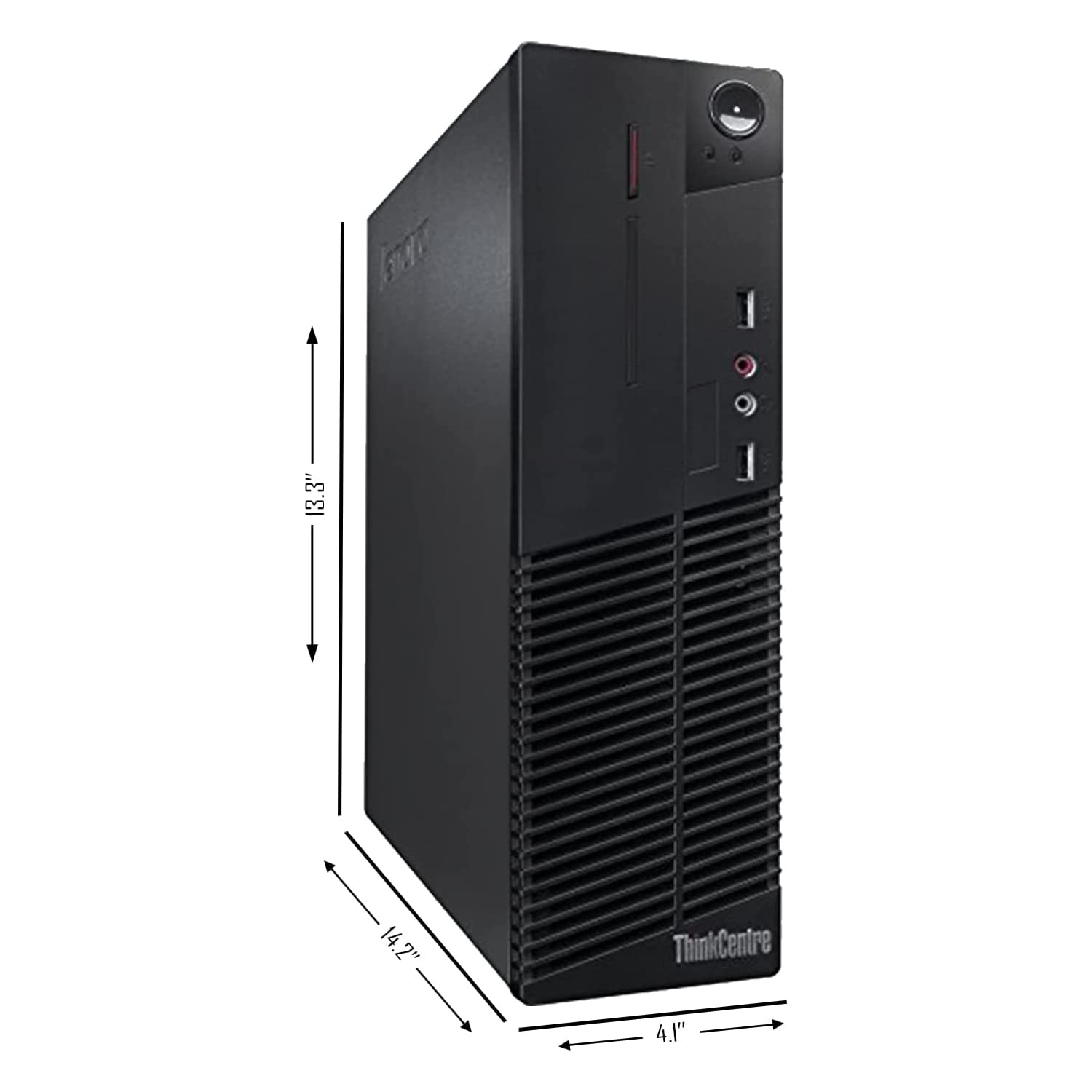 Lenovo ThinkCentre Computer Desktop PC, Intel Core i5 4th Gen, 16GB RAM, 2TB HDD, MTG New 22 inch LED Monitor, RGB Speaker and Keyboard Mouse, WiFi, Windows 10 Pro (Renewed)