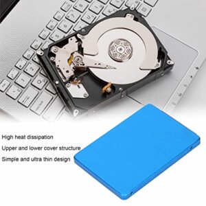 EATC SSD Enclosure, 6Gbps Lightweight Aluminum Computer SSD Hard Drive Adapter for Hard Drive Blue