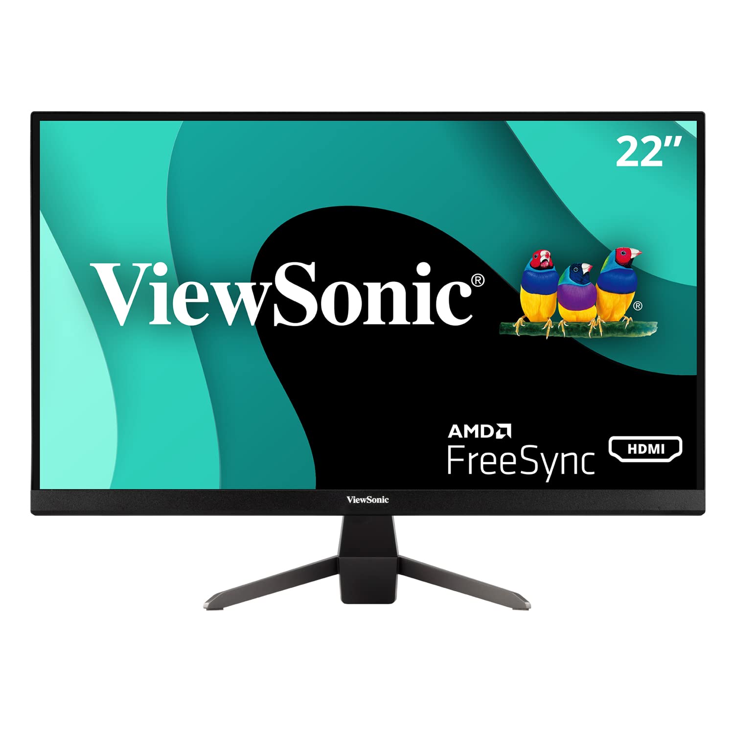 ViewSonic VX2267-MHD 22" 1080p Gaming Monitor w/ 100Hz, 1ms, FreeSync, HDMI, VGA, and DP (Renewed)