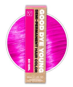 good dye young streaks and strands semi permanent hair dye (ex-girl pink) – uv protective temporary hair color lasts 15-24+ washes – conditioning pink hair dye – ppd free hair dye-cruelty-free & vegan