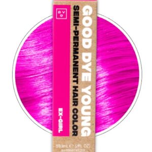 Good Dye Young Streaks and Strands Semi Permanent Hair Dye (Ex-Girl Pink) – UV Protective Temporary Hair Color Lasts 15-24+ Washes – Conditioning Pink Hair Dye – PPD free Hair Dye-Cruelty-Free & Vegan