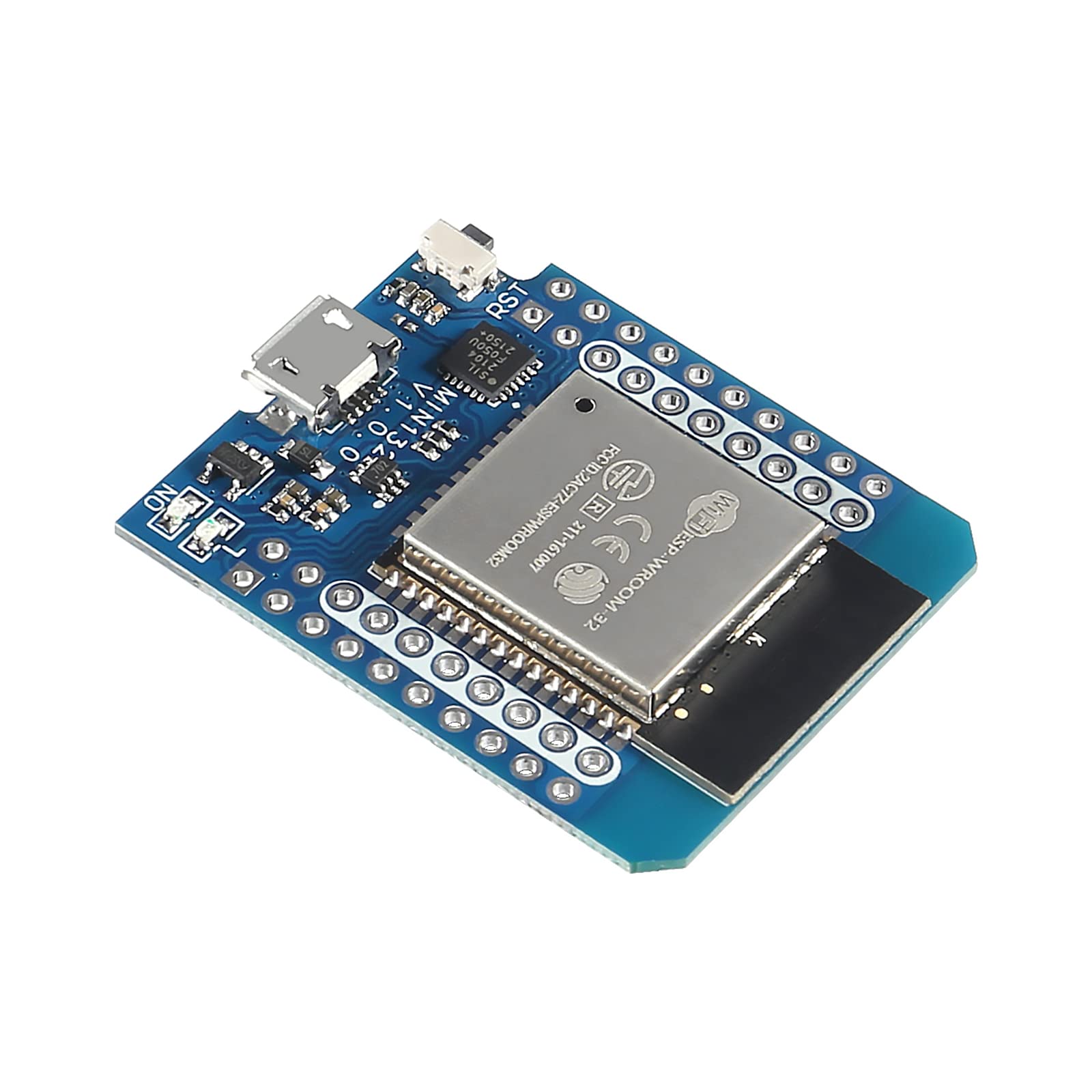 DWEII 2PCS D1 Mini NodeMCU ESP32 ESP-WROOM-32 WLAN WiFi Bluetooth IoT Development Board 5V Compatible for Arduino