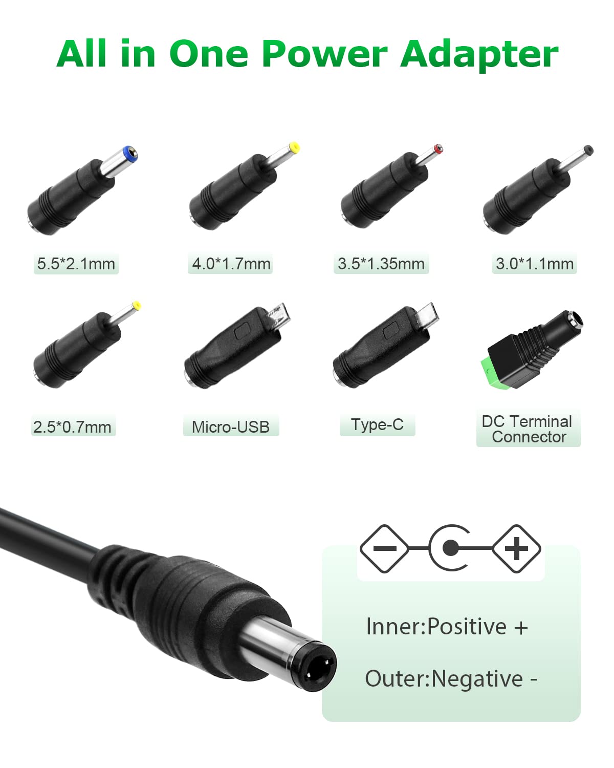 Arkare 6V 2A DC Power Supply Adapter for Monitor Models AC 100V-240V to DC 6 Volt 2Amp 1A Charger for ProForm Elliptical Smart Strider, Cardio Cross Trainer Exercise Bike 6V Power Cord