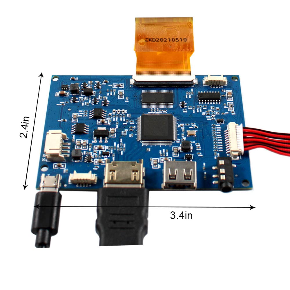 FanyiTek 7 inch 1024x600 700nit IPS LCD Screen and HDMI USB 50pin Controller Board,support Image 180° Rotation