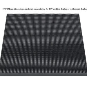 waveshare 64×64 Pixels RGB Full-Color LED Matrix Panel Display 3mm Pitch LED Module Compatible with Arduino,4096 Individual RGB LEDs,Adjustable Brightness