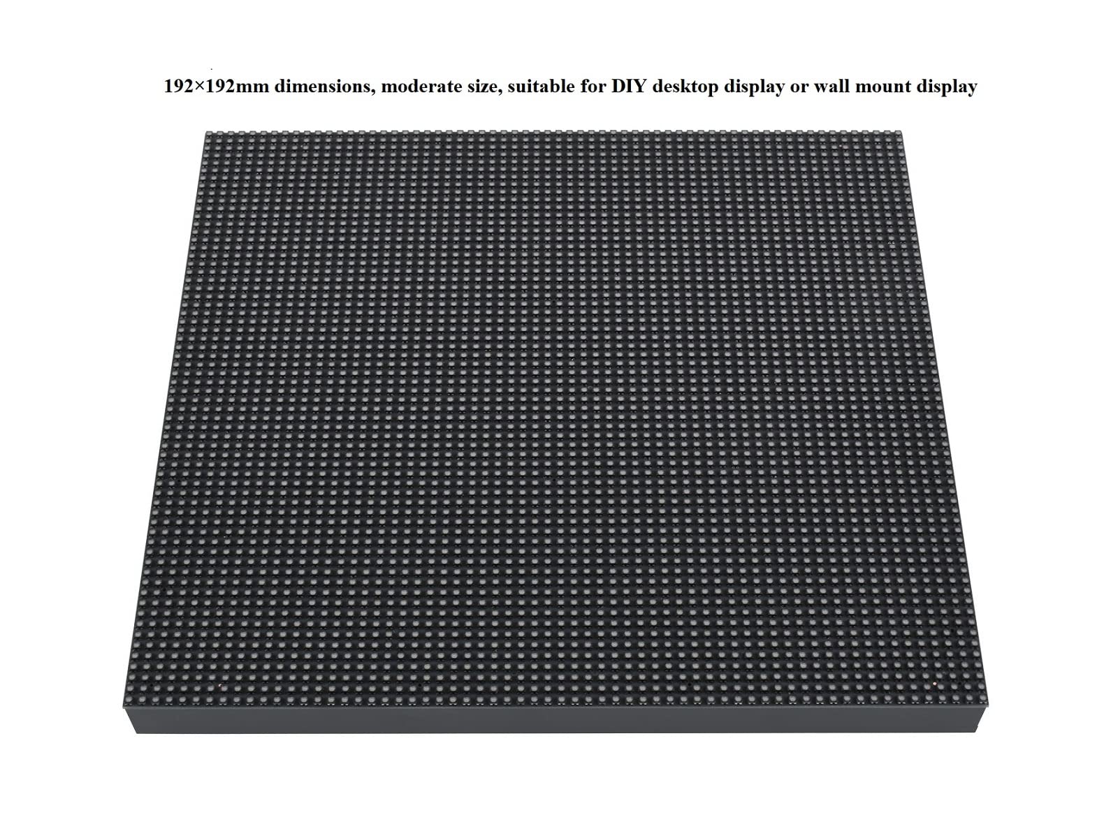 waveshare 64×64 Pixels RGB Full-Color LED Matrix Panel Display 3mm Pitch LED Module Compatible with Arduino,4096 Individual RGB LEDs,Adjustable Brightness