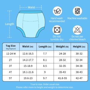 BIG ELEPHANT Random Color Potty Training Underwear, Training Pants for Boys, 2T