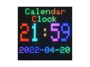 waveshare 64×64 pixels rgb full-color led matrix panel display 3mm pitch led module compatible with arduino,4096 individual rgb leds,adjustable brightness