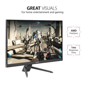 ViewSonic VX2767-MHD 27" 1080p Gaming Monitor w/ 100Hz, 1ms, FreeSync, Eye Care, HDMI, VGA, DP (Renewed)