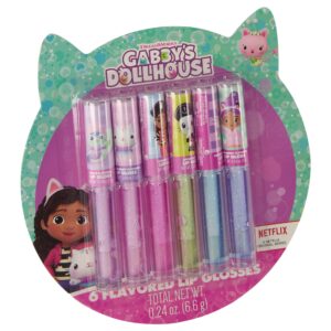 Gabby's Dollhouse 6 Piece Lip Gloss Clamshell