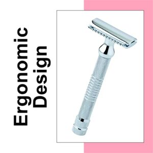 Pearl Shaving Double Edge Close Comb Safety Razor for Men - Reusable Ecofriendly DE shaving Razor for Men | Premium Single Blade Razor for Men Razor | Classic & Traditional Shaving Kit for Men | Men's