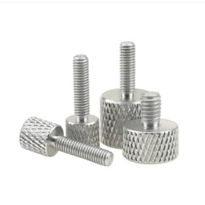 20 Pcs Aluminum knurling Fully Threaded Hand Twistscrew,for Motherboard Installation Etc.M3x12mm