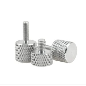 20 Pcs Aluminum knurling Fully Threaded Hand Twistscrew,for Motherboard Installation Etc.M5x10mm