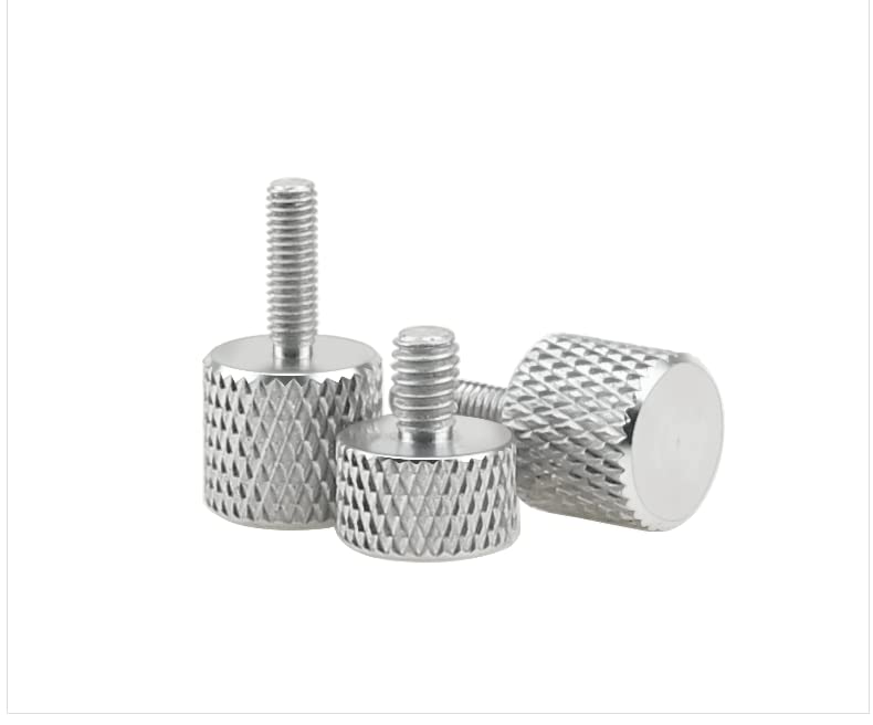 20 Pcs Aluminum knurling Fully Threaded Hand Twistscrew,for Motherboard Installation Etc.M4x16mm