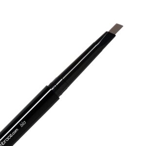 eye embrace isla: medium brown-gray eyebrow pencil – waterproof, double-ended automatic angled tip & spoolie brush, cruelty-free