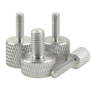 20 Pcs Aluminum knurling Fully Threaded Hand Twistscrew,for Motherboard Installation Etc.M3x12mm