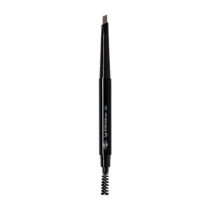 Eye Embrace Isla: Medium Brown-Gray Eyebrow Pencil – Waterproof, Double-Ended Automatic Angled Tip & Spoolie Brush, Cruelty-Free