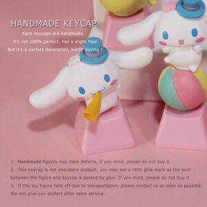 Little Twin Stars Keycaps Japanese Anime White Key Caps，Compatible with Cherry MX Switches Custom Gaming Mechanical Keyboard (Lalaa)