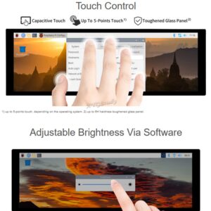 7.9inch Capacitive Touch 400×1280 IPS DSI Interface Display Panel LCD Supports Raspberry Pi 4B/3B+/3A+, CM3/3+/4 @XYGStudy