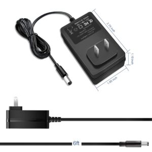 AC 100-240V to DC 12V 2A Power Supply Adapter 12 Volt 2 Amp with 5.5mm x 2.1mm DC Jack for CCTV Camera, DVR, NVR, Home Security Camera Surveillance System, Led Light Strip