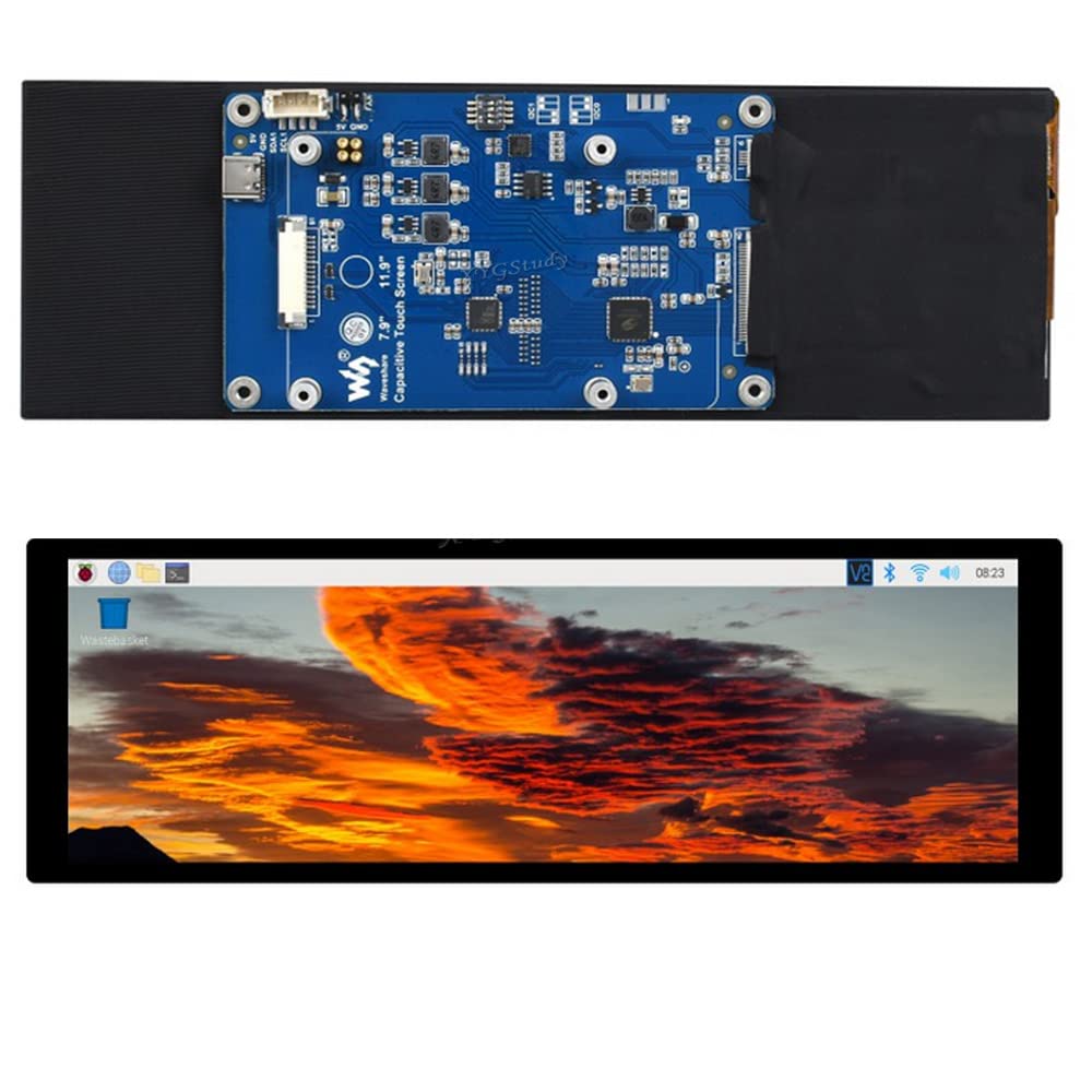 7.9inch Capacitive Touch 400×1280 IPS DSI Interface Display Panel LCD Supports Raspberry Pi 4B/3B+/3A+, CM3/3+/4 @XYGStudy