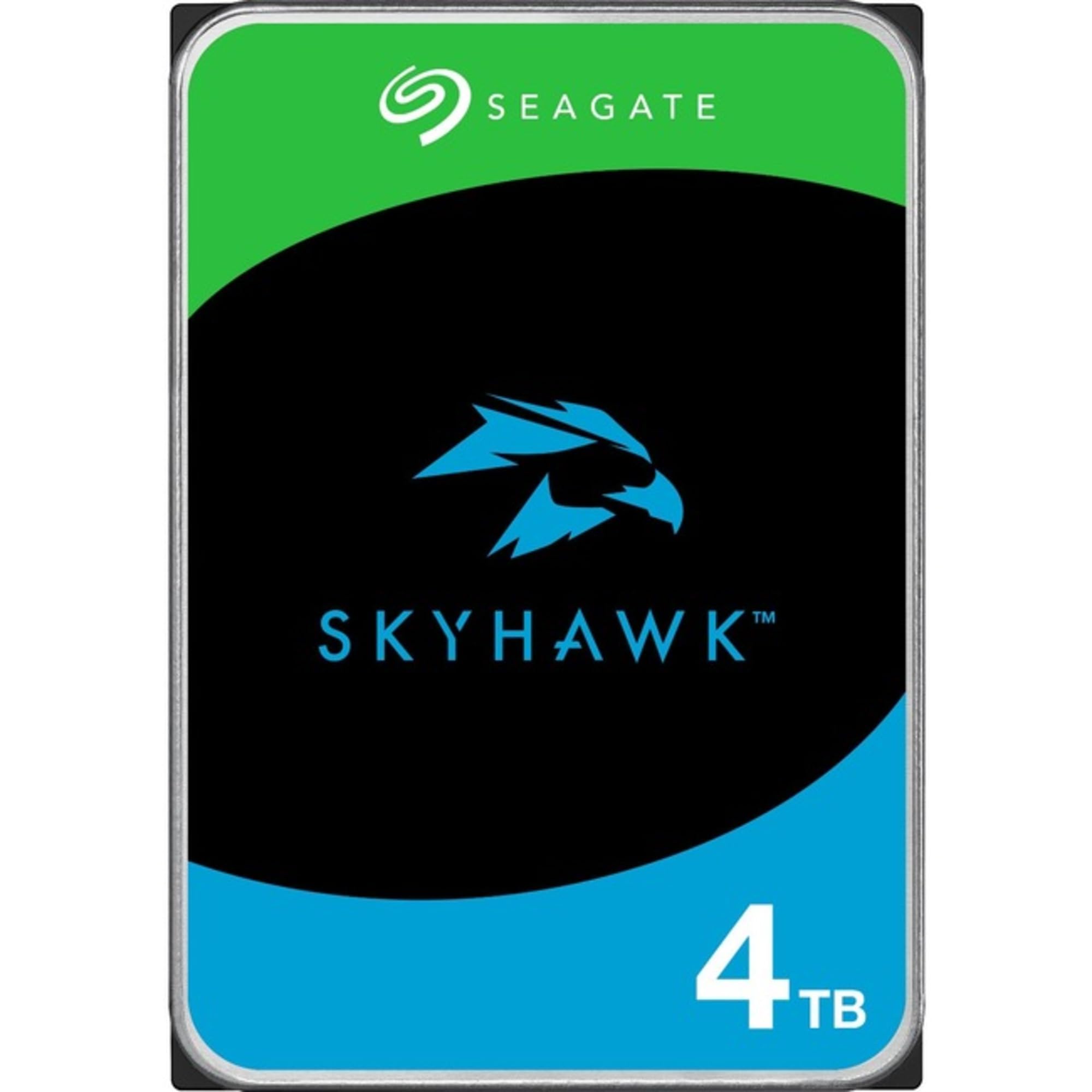 Seagate Skyhawk ST4000VX016 4 TB Hard Drive - 3.5" Internal - SATA (SATA/600) - Conventional Magnetic Recording (CMR) Method - Network Video Recorder, Camera, Video Recorder Device Supported