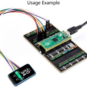 waveshare 1.47inch Round LCD Display Module for Arduin/Raspberry Pi/STM32, IPS Screen Monitor 172x320 Resolution,SPI Interface 262K RGB Colors, Clear and Colorful Displaying Effect