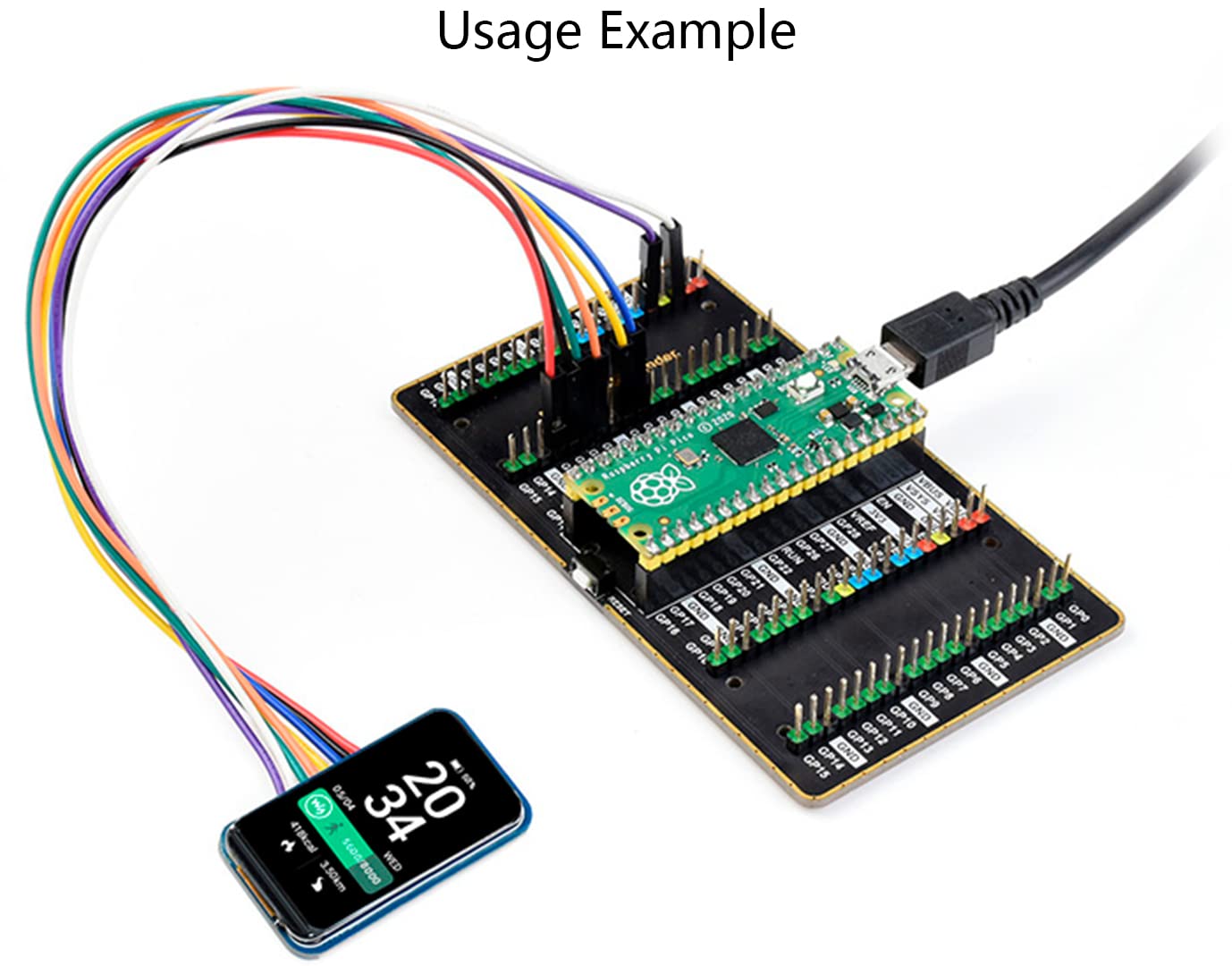 waveshare 1.47inch Round LCD Display Module for Arduin/Raspberry Pi/STM32, IPS Screen Monitor 172x320 Resolution,SPI Interface 262K RGB Colors, Clear and Colorful Displaying Effect