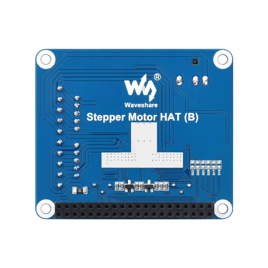 Coolwell HRB8825 Stepper Motor HAT Compatible Raspberry Pi Series Board/Jetson Nano, Drives Two Stepper Motors, 6 Available Microstepping Modes